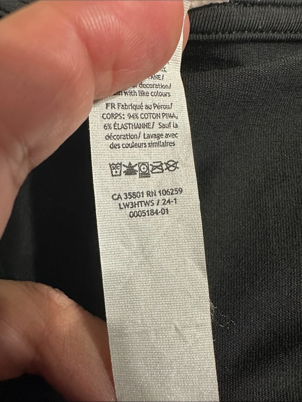 Lululemon Deep Charcoal V-Neck Long Sleeve Back in Action - 10